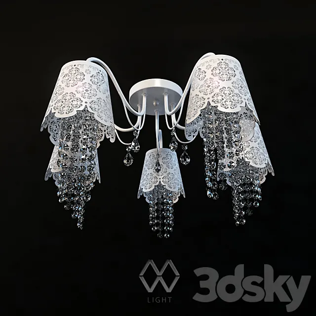 Chandelier MW-LIGHT Pauline 472010405 3DModel Chandelier MW-LIGHT Pauline 472010405 3DModel