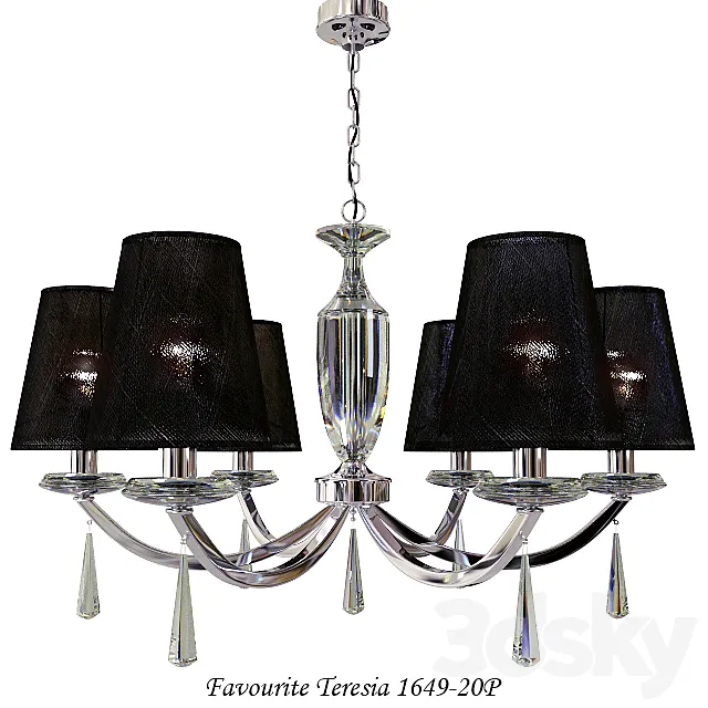Chandelier Newport Florida 3246 _ S 3D Model Chandelier Newport Florida 3246 _ S 3D Model