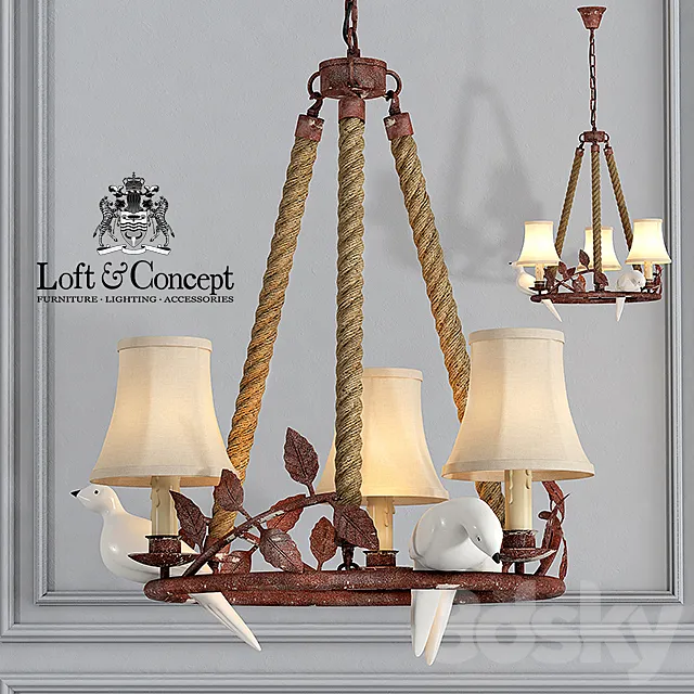 Chandelier Norman Bird Forest 3 3D Model Chandelier Norman Bird Forest 3 3D Model