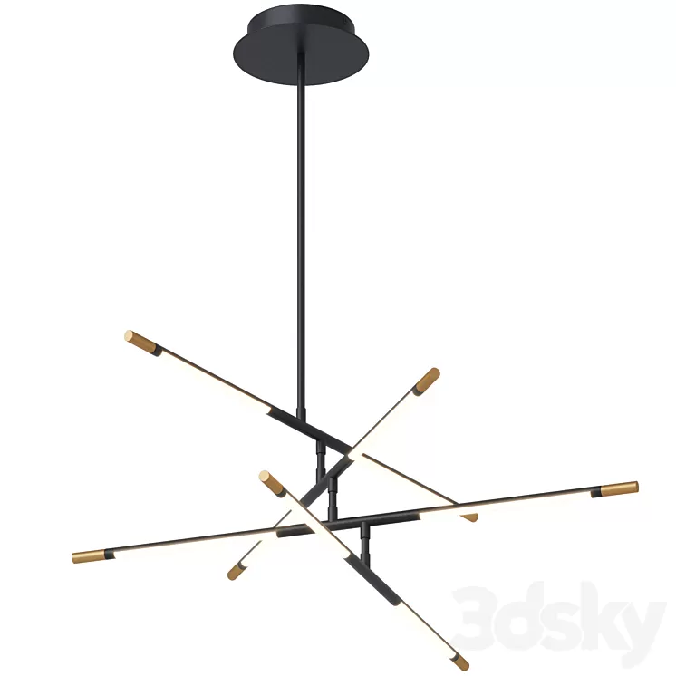 Chandelier on the rod Vele Luce Laser VL7182P14 3D Model Free Download