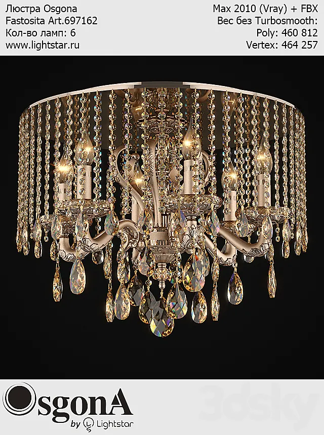Chandelier Osgona Fastosita Art.697162 3D Model