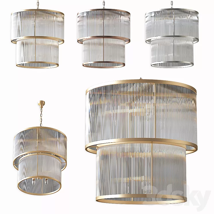 Chandelier Pasadena by Eichholtz 3D Model Chandelier Pasadena by Eichholtz 3D Model