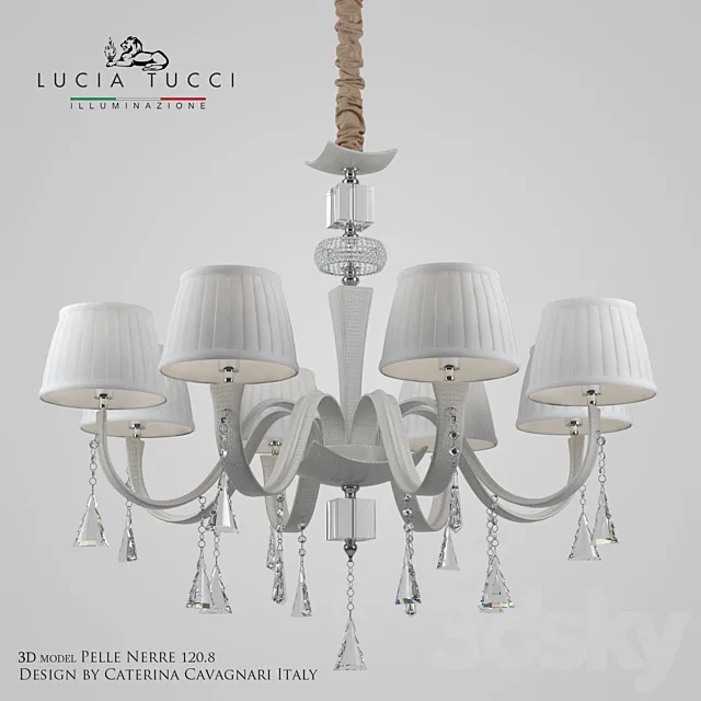 Chandelier Pelle Bianca 119.8 3DModel Chandelier Pelle Bianca 119.8 3DModel