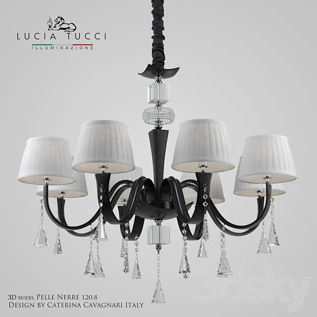 Chandelier Pelle Nerre 120-8 3D Model Chandelier Pelle Nerre 120-8 3D Model