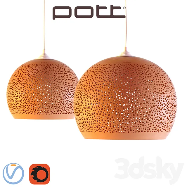 Chandelier Pott SpongeUp 3D Model Chandelier Pott SpongeUp 3D Model