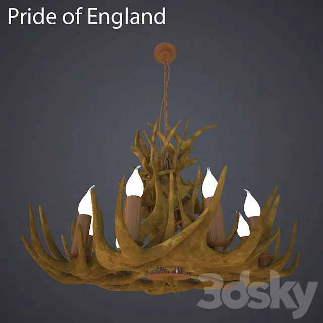 Chandelier Pride of England 3DModel Chandelier Pride of England 3DModel