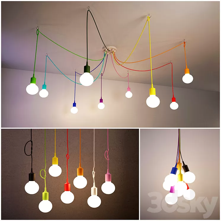 Chandelier Rainbow 3D Model Chandelier Rainbow 3D Model