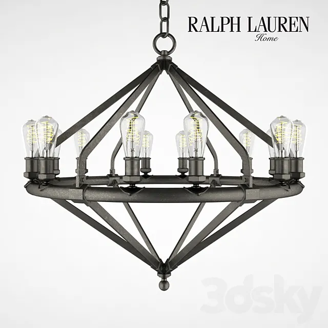 Chandelier Ralph Lauren ARCHER LARGE CHANDELIER 3D Model Chandelier Ralph Lauren ARCHER LARGE CHANDELIER 3D Model