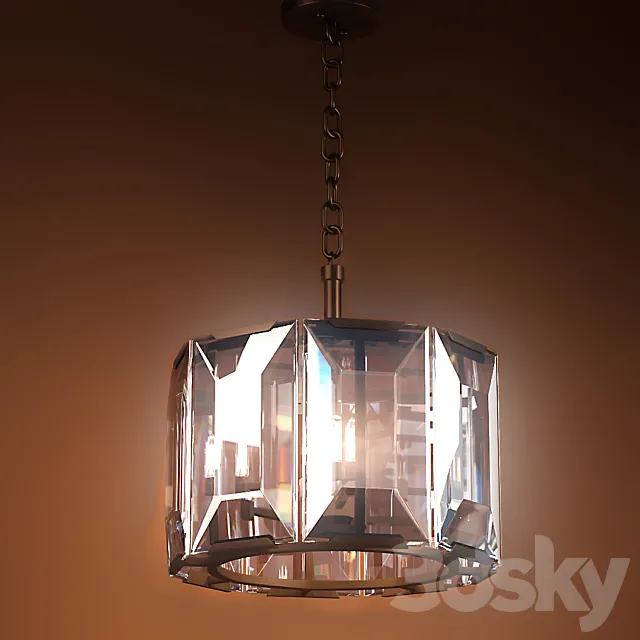 Chandelier Restoration Hardware Harlow Crystal Chandelier 19 3DModel Chandelier Restoration Hardware Harlow Crystal Chandelier 19 3DModel