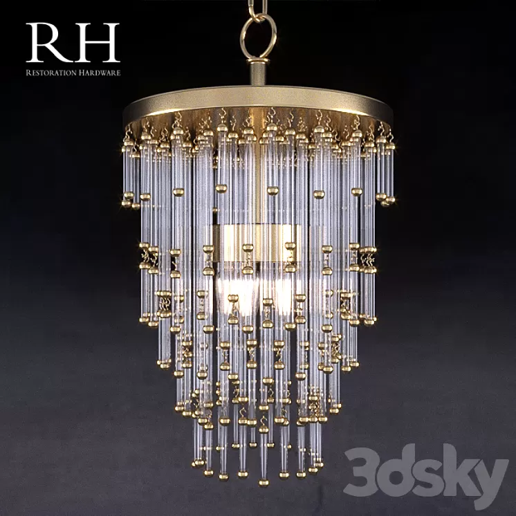 Chandelier Restoration Hardware Luciano 68120069 ABRS 3D Model Chandelier Restoration Hardware Luciano 68120069 ABRS 3D Model