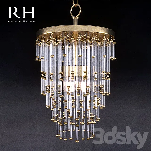 Chandelier Restoration Hardware Luciano 68120069 ABRS 3DModel Chandelier Restoration Hardware Luciano 68120069 ABRS 3DModel