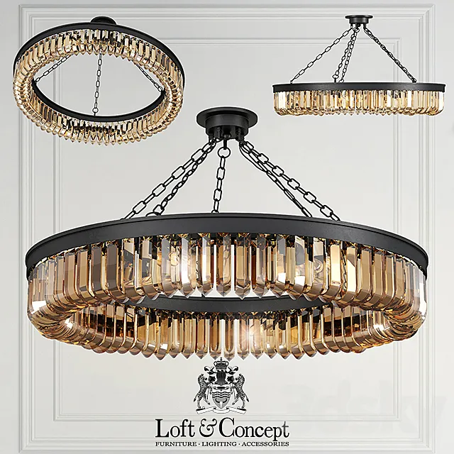 Chandelier Retro Frozen Glass Chandelier 15 3D Model Chandelier Retro Frozen Glass Chandelier 15 3D Model