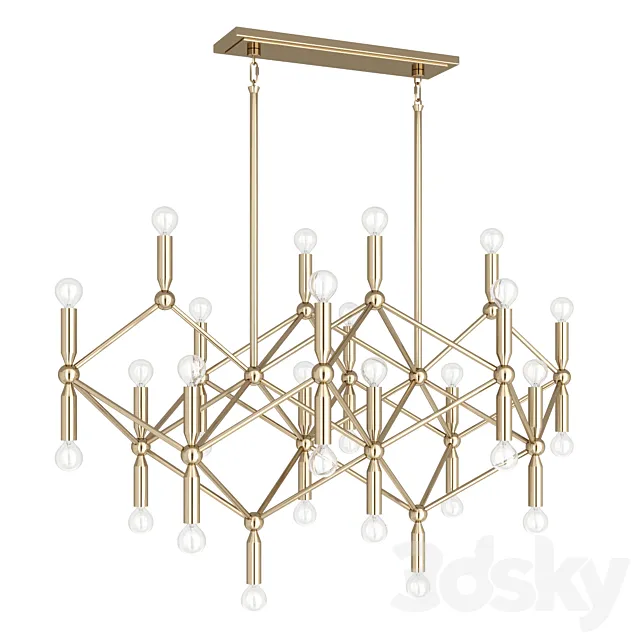 Chandelier Robert Abbey Z399 3D Model