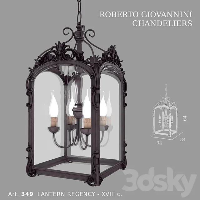 chandelier ROBERTO GIOVANNINI art. 349 3D Model chandelier ROBERTO GIOVANNINI art. 349 3D Model