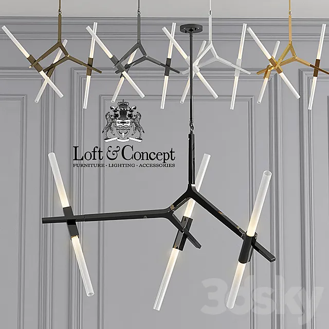 Chandelier Roll and Hill Agnes Chandelier 6 3D Model Chandelier Roll and Hill Agnes Chandelier 6 3D Model