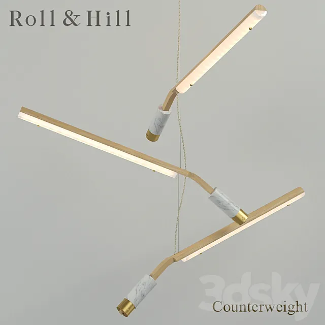 Chandelier Roll & Hill Counterweight 3D Model Chandelier Roll & Hill Counterweight 3D Model