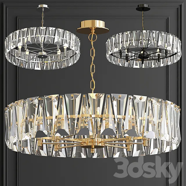 Chandelier Ruby Crystal Chandelier Gold 75 3D Model Chandelier Ruby Crystal Chandelier Gold 75 3D Model