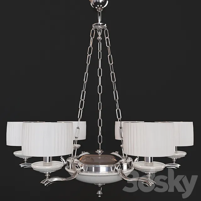Chandelier Sarri Surprise White 8976515L 3D Model Chandelier Sarri Surprise White 8976515L 3D Model