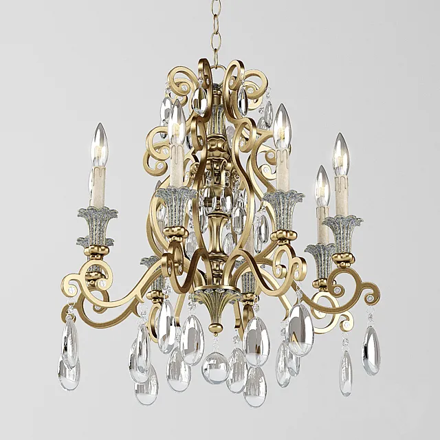 Chandelier Savoy Laurence 24 Inch 3DModel Chandelier Savoy Laurence 24 Inch 3DModel