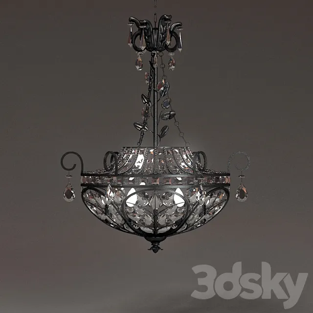Chandelier savoy-victiria 3D Model Chandelier savoy-victiria 3D Model