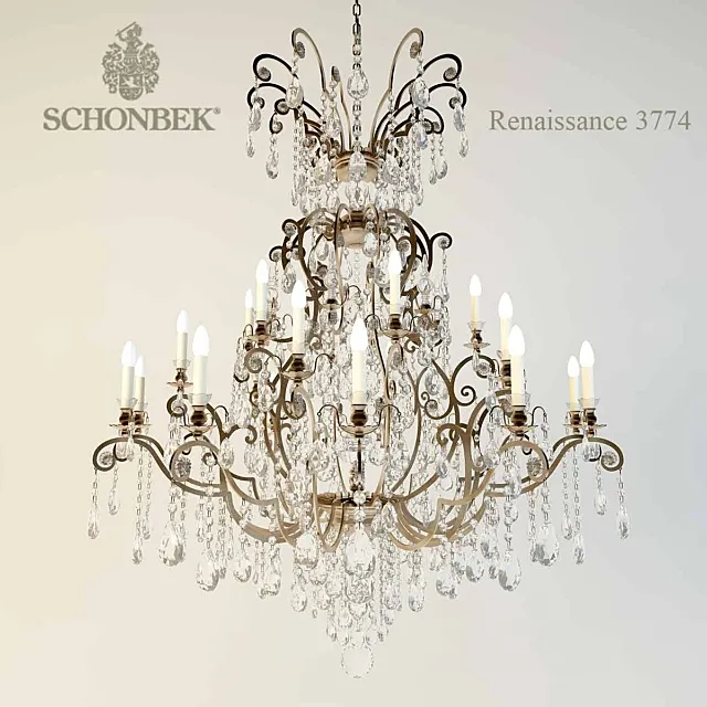 Chandelier Schonbek3774 3D Model Chandelier Schonbek3774 3D Model