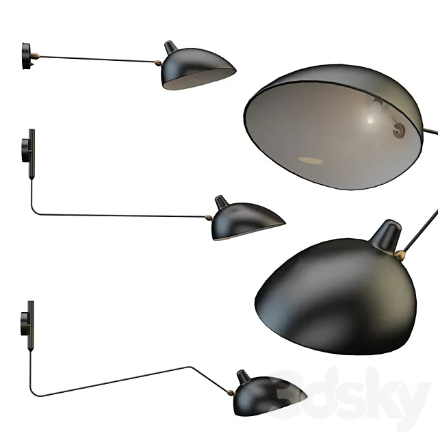 Chandelier Serge sconce 3D Model