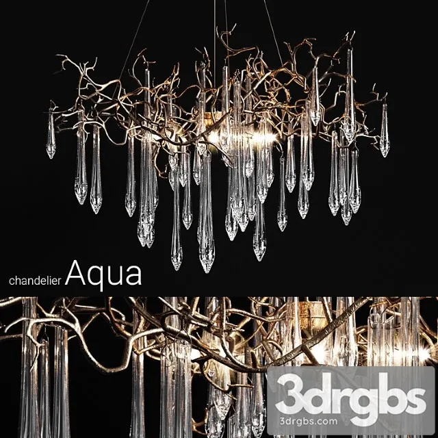 Chandelier serip aqua 3D Model Download