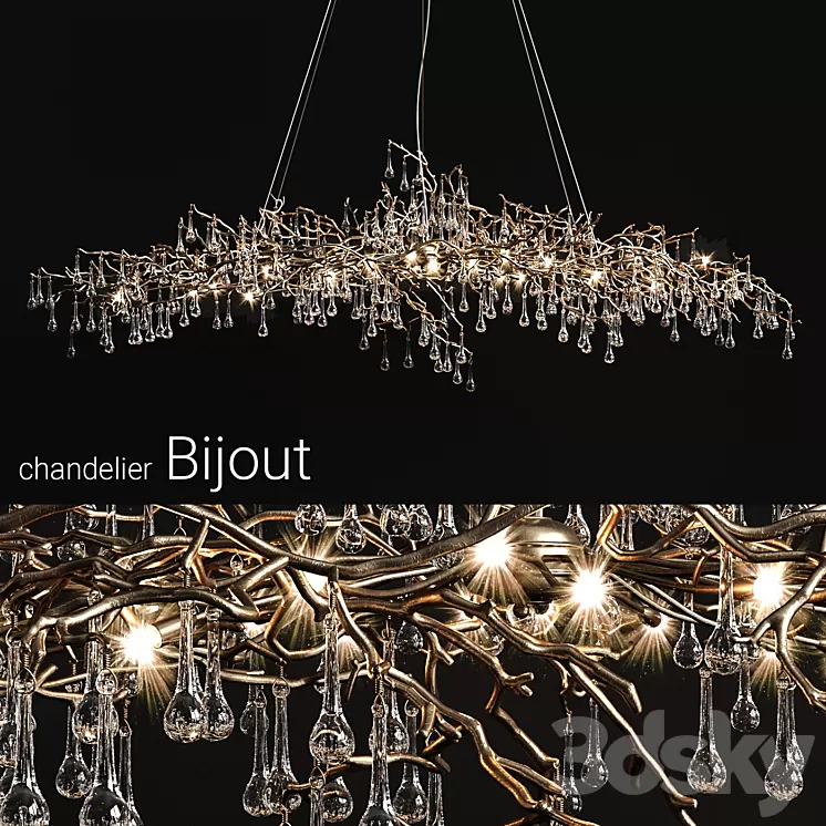 Chandelier serip bijout big 3D Model