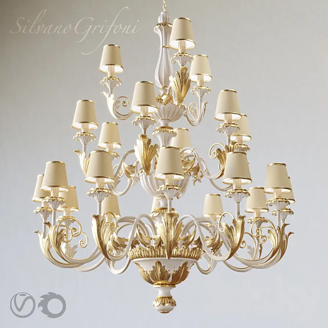 Chandelier Silvano Grifoni 21 3D Model Chandelier Silvano Grifoni 21 3D Model
