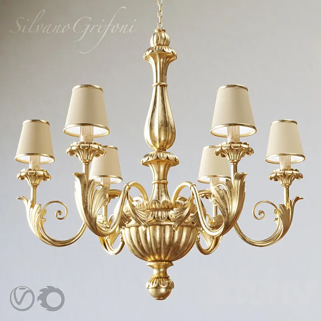 Chandelier Silvano Grifoni 6 3D Model Chandelier Silvano Grifoni 6 3D Model