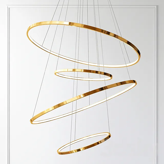 Chandelier – Slim Rings 3D Model
