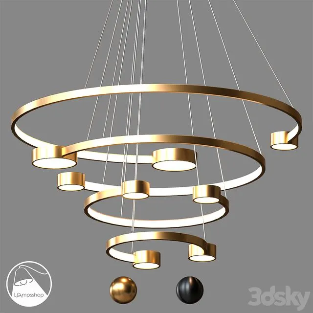 Chandelier Spira 3D Model