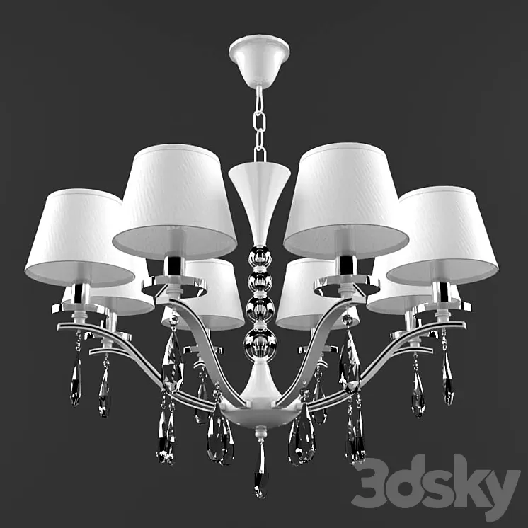 Chandelier Stellare 2076-8 3D Model Chandelier Stellare 2076-8 3D Model