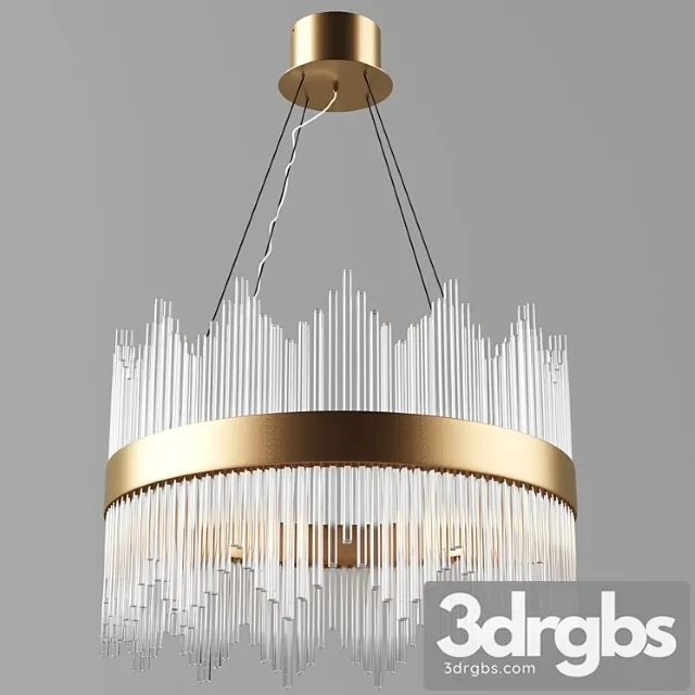 Chandelier stripglas artdeco 3D Model Download