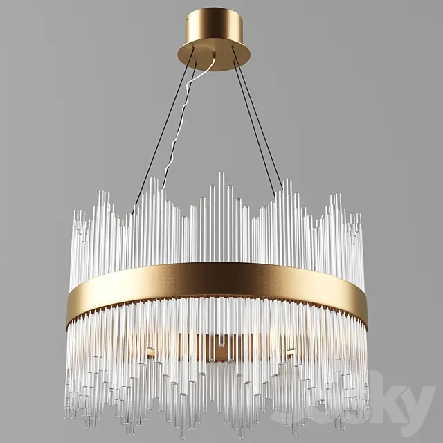 Chandelier STRIPGLAS ARTDECO 3D Model Chandelier STRIPGLAS ARTDECO 3D Model