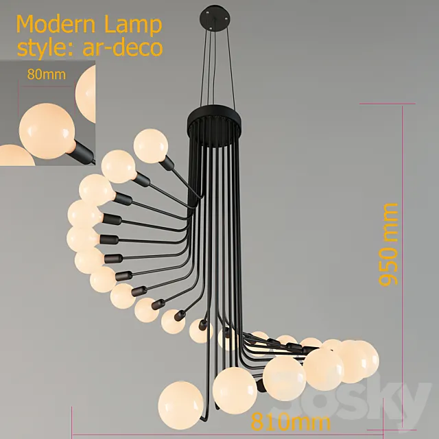 Chandelier Suspendu Lamp 3DModel Chandelier Suspendu Lamp 3DModel