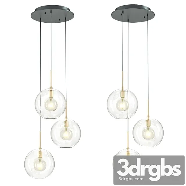 Chandelier tango 3 light 112633 eichholtz 3D Model Download