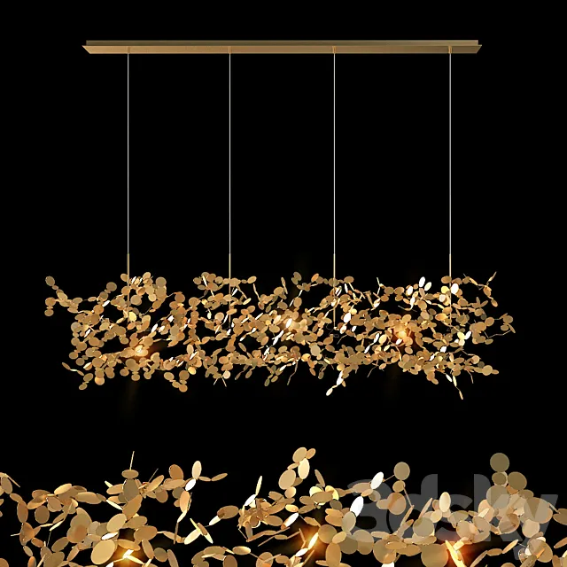 Chandelier Terzani Argents 3D Model