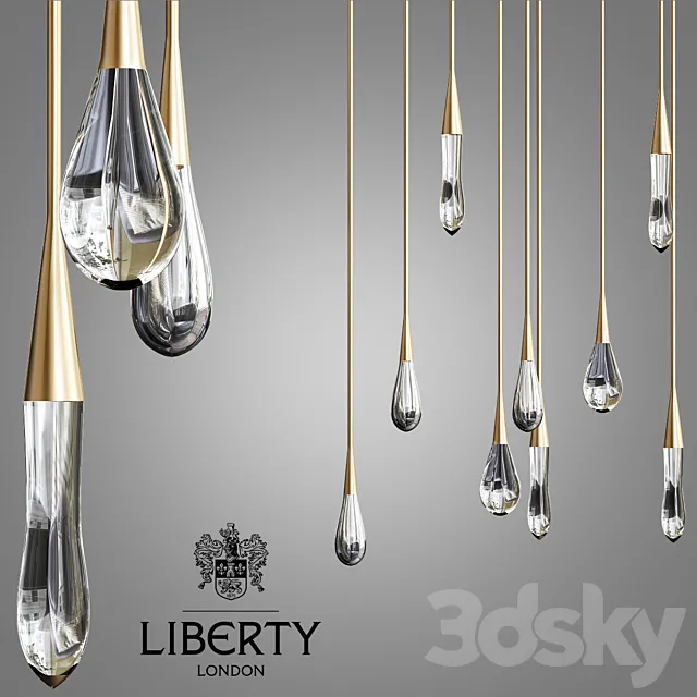 Chandelier The Pour par Design Haus Liberty 3DModel