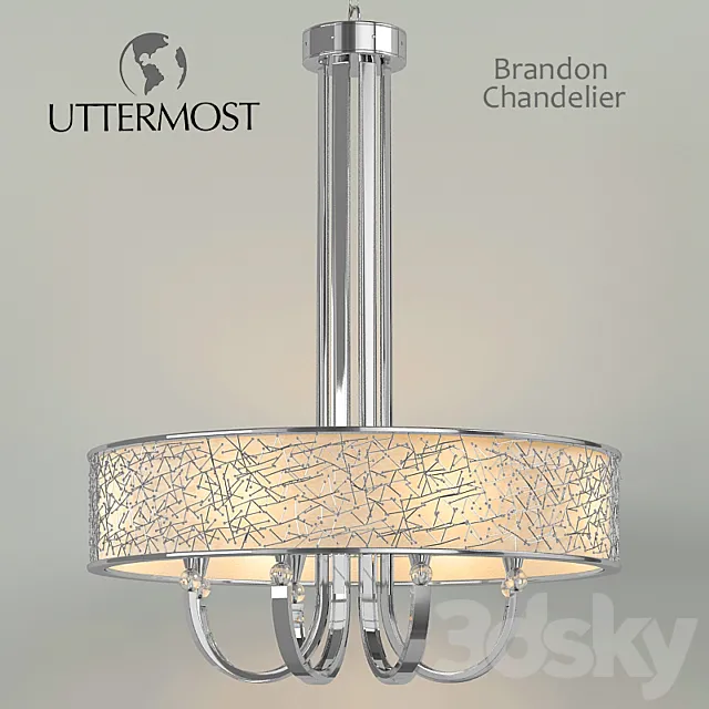 Chandelier Uttermost Brandon 3D Model Chandelier Uttermost Brandon 3D Model