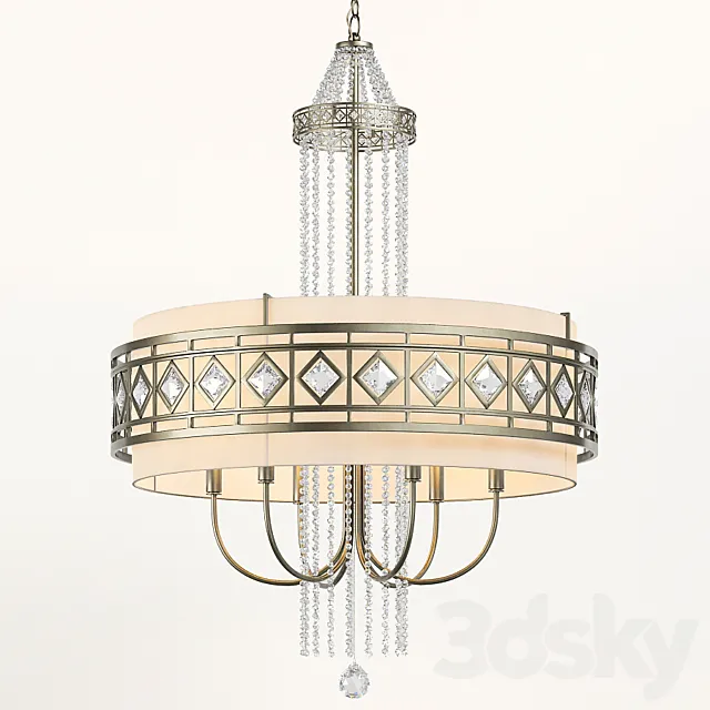 Chandelier Uttermost Tamela 3DModel Chandelier Uttermost Tamela 3DModel