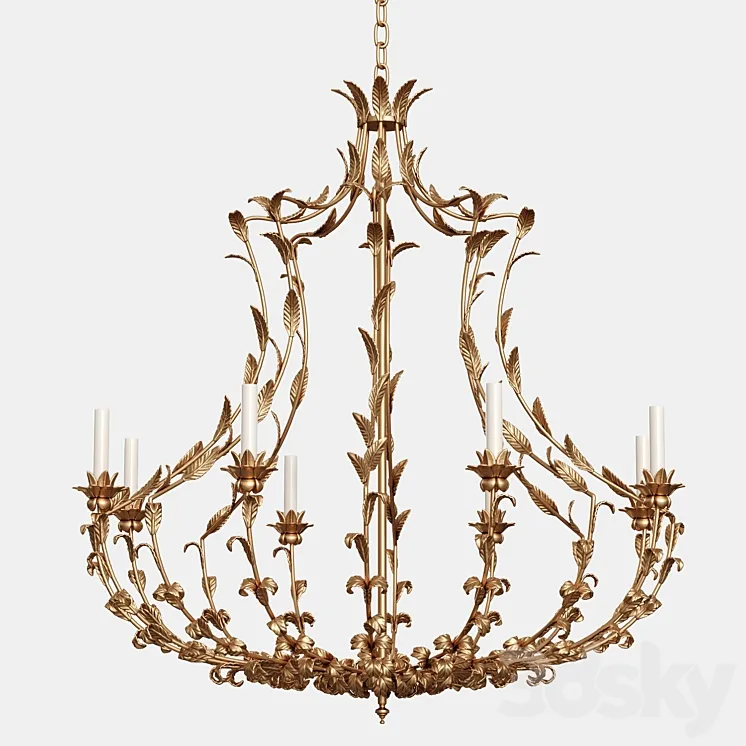 CHANDELIER VAUGHAN ANJOU CHANDELIER 3D Model Free Download