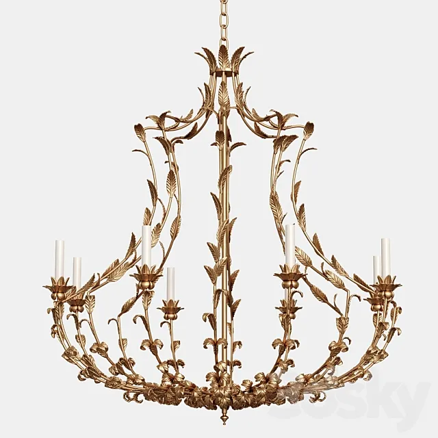 CHANDELIER VAUGHAN ANJOU CHANDELIER 3D Model CHANDELIER VAUGHAN ANJOU CHANDELIER 3D Model