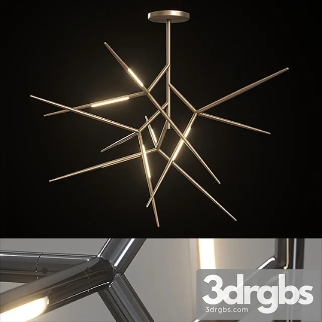Chandelier venicem spear chandelier (3 materials)._1 3D Model Download