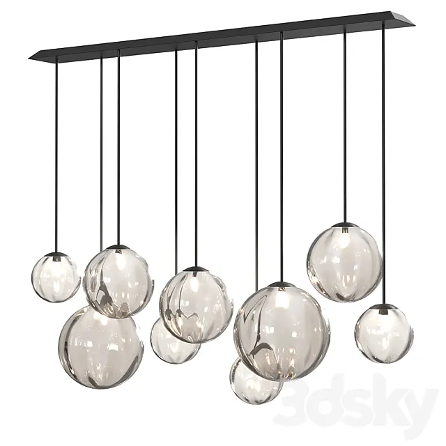 Chandelier Vetreria Vistosi Puppet SP L9. 3D Model