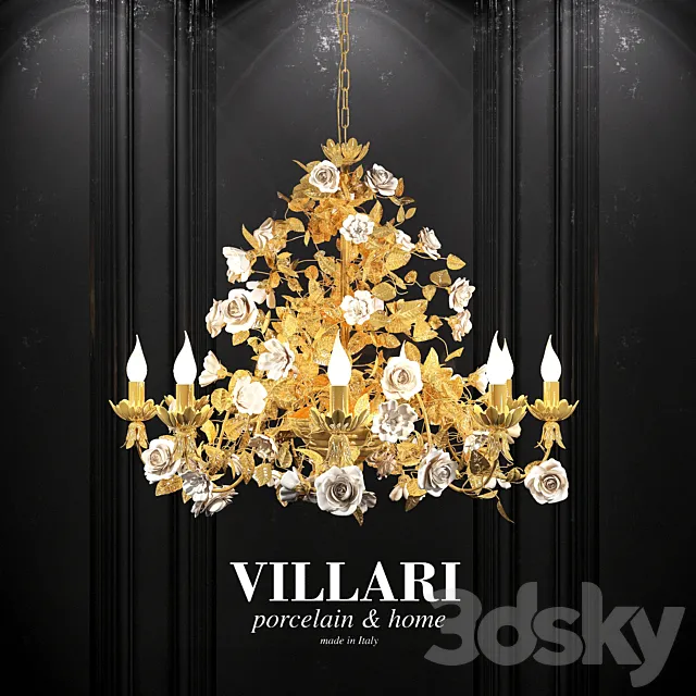 Chandelier Villari ROSES CHANDELIER 3DModel Chandelier Villari ROSES CHANDELIER 3DModel