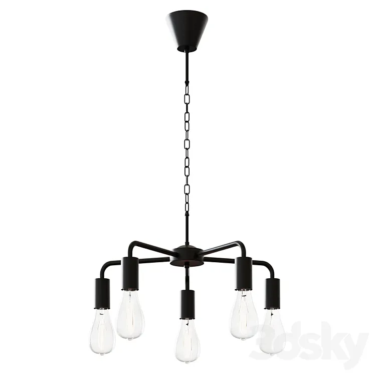 Chandelier VITALUCE Edwin 5xE27 max. 60W # 80319410 3D Model Free Download