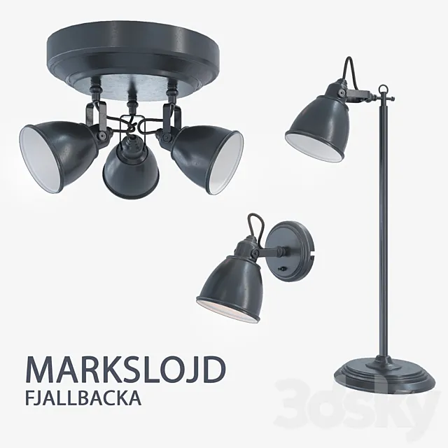 Chandelier. wall lamp. lamp Markslojd FJALLBACKA 3DModel