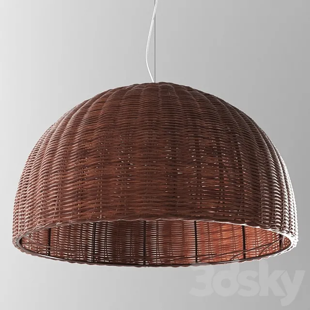 Chandelier wicker (Odeon light buta) 3D Model Chandelier wicker (Odeon light buta) 3D Model