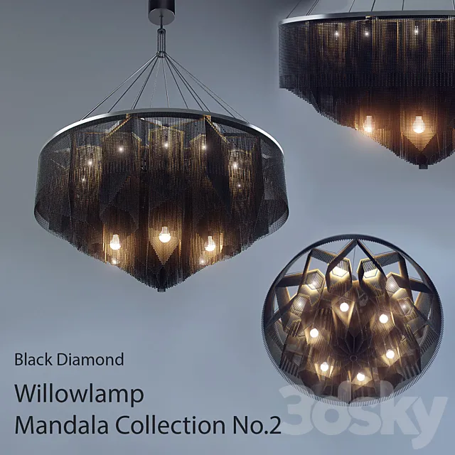 Chandelier Willowlamp Mandala 2 3DModel Chandelier Willowlamp Mandala 2 3DModel